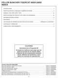 Download Complete Operator/User Manual PDF For Tigercat 855D Feller Buncher | Serial No. (85512001-85513000) - Spanish