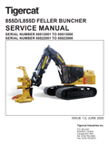 Tigercat 855D Feller Buncher Service Repair Manual (85512001-85513000) - PDF File Download