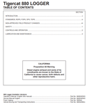 Download Complete Operator/User Manual PDF For Tigercat 880 Logger | Serial No. (8800101-8800500)