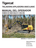 Tigercat 855C Feller Buncher Operator/User Manual (85510101-85512000, 85510101-85511000) - PDF File Download