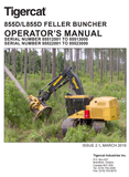 Tigercat 855D Feller Buncher Operator/User Manual (85512001-85513000) - PDF File Download