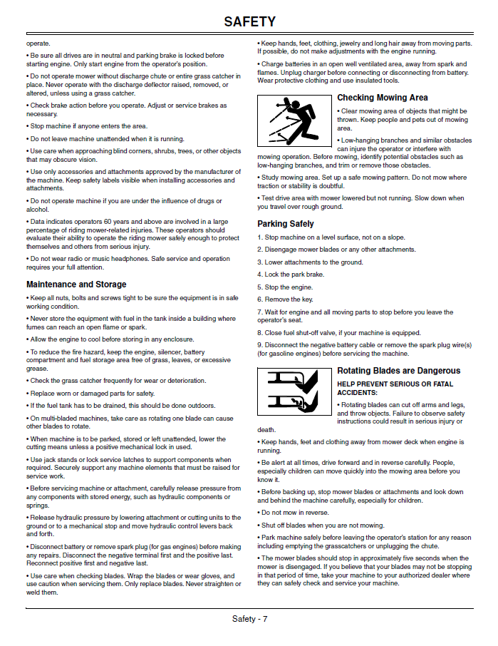 John Deere X110, X120, X140 Lawn Tractor Operator’s Manual OMGX23442