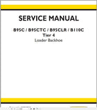 New Holland Backhoe Loader B110C, B95C, B95C TC, B95CLR Service Repair Manual 84596886A - Manual labs