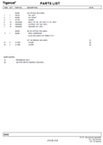 TIGERCAT DT5000 PARTS CATALOGUE MANUAL