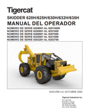 Tigercat 620H, 625H, 630H, 632H, 635H Skidder Operator's Manual (60194ASPA) - PDF File Download