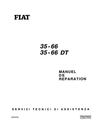 FIAT 35-66 AND 35-66DT TRACTOR WORKSHOP MANUAL 06910100 - PDF FILE