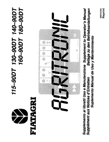 115-90, 130-90DT, 140-90DT, 160-90DT, 180-90DT - New Holland Operator's Manual 06910164 Download PDF - Manual labs