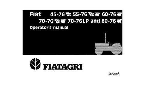 45-76, 55-76, 60-76, 70-76, 70-76LP, 80-76 - New Holland Operator's Manual 06910166 Download PDF - Manual labs
