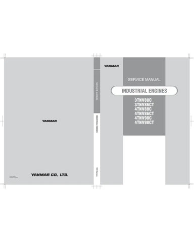 YANMAR 3TNV86CT, 3TNV88C, 4TNV86CT, 4TNV88C, 4TNV98C AND 4TNV98CT DIESEL ENGINE SERVICE MANUAL - PDF FILE