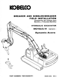 KOBELCO HYDRAULIC EXCAVATOR SK210LC VI OPERATOR MANUAL