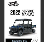 ARCTIC CAT PROWLER PRO CREW MODEL 2022 ROV  SERVICE REPAIR MANUAL