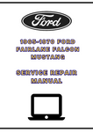1965-1970 FORD FAIRLANE FALCON MUSTANG SERVICE REPAIR MANUAL - PDF