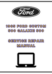 1965 FORD CUSTOM 500 GALAXIE 500 SERVICE REPAIR MANUAL - PDF