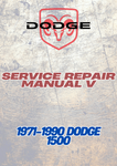 1971-1990 DODGE 1500 SERVICE REPAIR MANUAL - PDF 