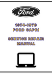 1974-1978 FORD CAPRI SERVICE REPAIR MANUAL - PDF