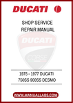 DON'T LET A LACK OF INFORMATION HOLD YOU BACK. INVEST IN THE 1975 - 1977 DUCATI 750SS 900SS DESMO SHOP SERVICE REPAIR MANUAL TODAY AND ENSURE YOUR MOTORCYCLE REMAINS
