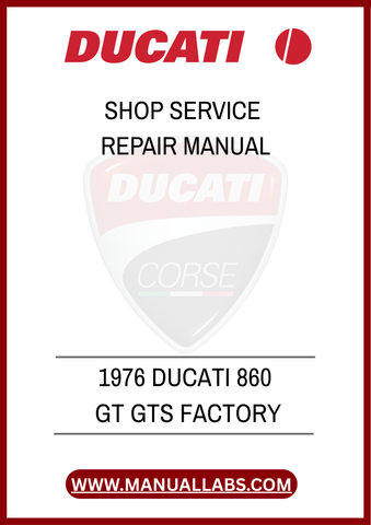 DON’T LET MECHANICAL ISSUES HOLD YOU BACK. INVEST IN THE 1976 DUCATI 860 GT GTS FACTORY SHOP SERVICE REPAIR MANUAL TODAY AND KEEP YOUR MOTORCYCLE IN PEAK CONDITION