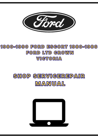 1980-1990 FORD ESCORT SHOP SERVICE REPAIR MANUAL - PDF