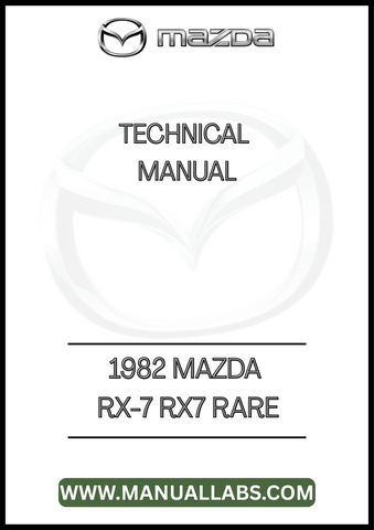 1982 MAZDA RX-7 RX7 RARE TECHNICAL MANUAL - PDF