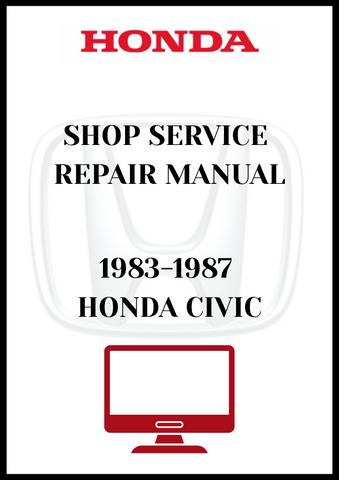 1983-1987 HONDA CIVIC SHOP SERVICE REPAIR MANUAL - PDF