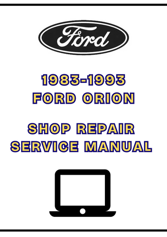 1983-1993 FORD ORION SHOP SERVICE REPAIR MANUAL - PDF 