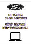 1984-1994 FORD SCORPIO SHOP SERVICE REPAIR MANUAL - PDF 