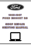 1985-1987 FORD ESCORT RS SHOP SERVICE REPAIR MANUAL - PDF