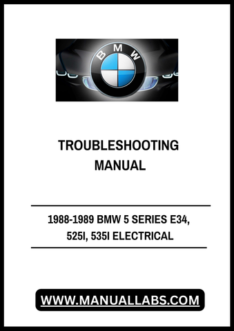 Unlock the secrets of your 1988-1989 BMW 5 Series E34 with our comprehensive Electrical Troubleshooting Manual. Specifically designed for the 525i and 535i models, this PDF file is an essential resource for both DIY enthusiasts and professional mechanics. With detailed diagrams and step-by-step instructions, you can easily diagnose and resolve electrical issues, ensuring your vehicle runs smoothly.