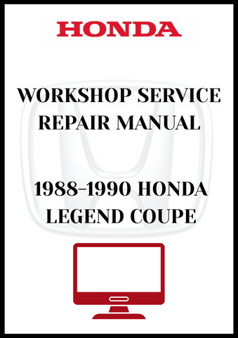 1988-1990 HONDA LEGEND COUPE WORKSHOP SERVICE REPAIR MANUAL - PDF