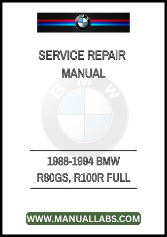 UNLOCK THE FULL POTENTIAL OF YOUR 1988-1994 BMW R80GS AND R100R WITH OUR COMPREHENSIVE FULL SERVICE REPAIR MANUAL IN PDF FORMAT. THIS ESSENTIAL GUIDE IS DESIGNED FOR BOTH SEASONED MECHANICS AND DIY ENTHUSIASTS,
