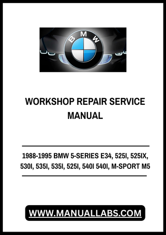 Unlock the full potential of your 1988-1995 BMW 5-Series E34 with our comprehensive Workshop Repair Service Manual. This PDF file is meticulously designed for models including the 525i, 525ix, 530i, 535i, Sport 525i, Sport 540i, and the high-performance M5. Whether you're a seasoned mechanic or a DIY enthusiast, this manual provides detailed instructions and insights to keep your vehicle running smoothly.