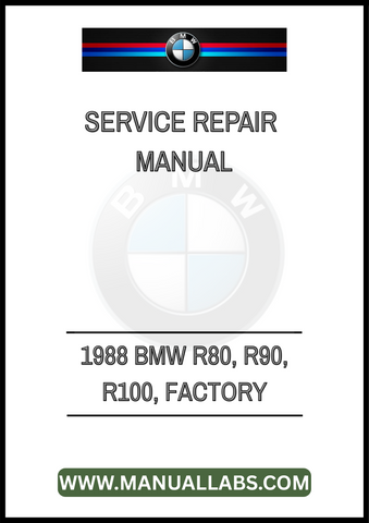 UNLOCK THE FULL POTENTIAL OF YOUR 1988 BMW R80, R90, AND R100 WITH OUR COMPREHENSIVE FACTORY SERVICE REPAIR MANUAL IN PDF FORMAT. THIS ESSENTIAL GUIDE IS DESIGNED FOR BOTH SEASONED MECHANICS AND DIY ENTHUSIASTS, 