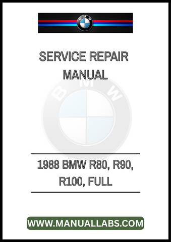 REV UP YOUR MOTORCYCLE MAINTENANCE SKILLS WITH THE 1988 BMW R80, R90, R100 FULL SERVICE REPAIR MANUAL IN PDF FORMAT. THIS COMPREHENSIVE GUIDE IS DESIGNED SPECIFICALLY FOR ENTHUSIASTS AND MECHANICS ALIKE, 
