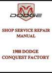1988 DODGE CONQUEST FACTORY SHOP SERVICE REPAIR MANUAL - PDF
