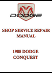 1988 DODGE CONQUEST SHOP SERVICE REPAIR MANUAL - PDF