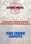 1988 DODGE DAKOTA SHOP SERVICE REPAIR MANUAL - PDF