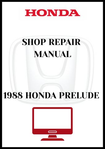1988 HONDA PRELUDE SHOP REPAIR MANUAL - PDFC