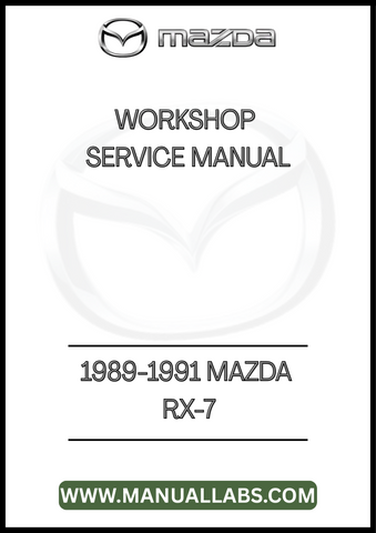 1989-1991 MAZDA RX-7 WORKSHOP SERVICE MANUAL - PDF