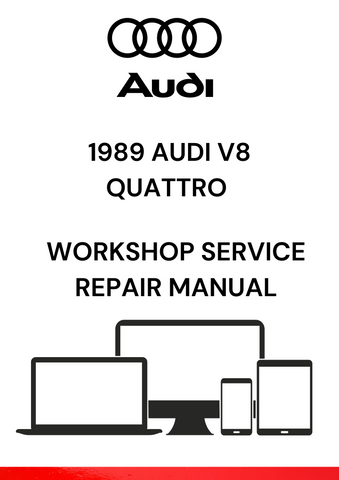 GET YOUR HANDS ON THE 1989 AUDI V8 QUATTRO WORKSHOP SERVICE REPAIR MANUAL IN PDF. PERFECT FOR DIY REPAIRS AND PROFESSIONAL SERVICE GUIDANCE.