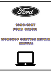  1990-1997 FORD ORION WORKSHOP SERVICE REPAIR MANUAL - PDF