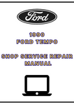 1990 FORD TEMPO SHOP SERVICE REPAIR MANUAL - PDF