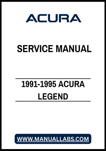 1991-1995 ACURA LEGEND SERVICE MANUAL – PDF FILE