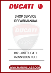 DON'T LET MECHANICAL ISSUES HOLD YOU BACK. INVEST IN THE 1991-1996 DUCATI 750SS 900SS FULL SHOP SERVICE REPAIR MANUAL TODAY AND KEEP YOUR BIKE RUNNING SMOOTHLY FOR YEARS TO