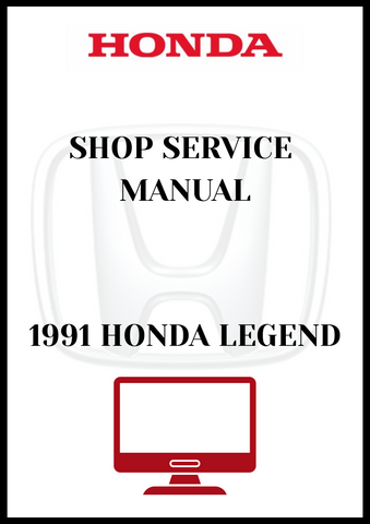 1991 HONDA LEGEND SHOP SERVICE MANUAL - PDF