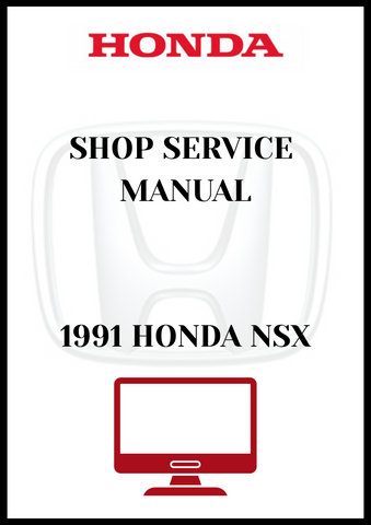 1991 HONDA NSX SHOP SERVICE MANUAL - PDF