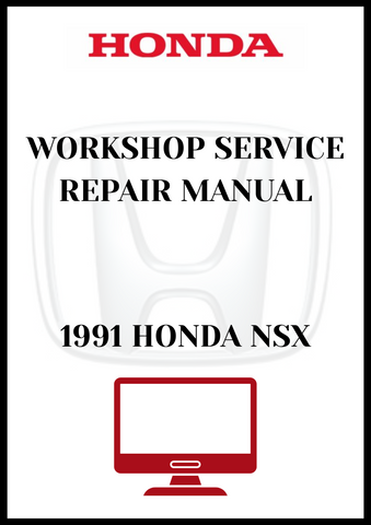 1991 HONDA NSX WORKSHOP SERVICE REPAIR MANUAL - PDFC