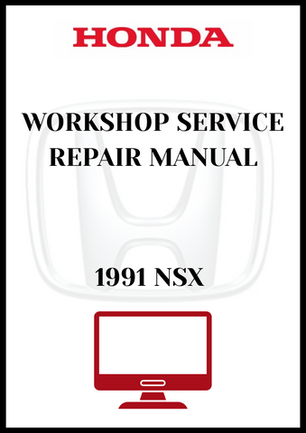 1991 NSX WORKSHOP SERVICE REPAIR MANUAL - PDF