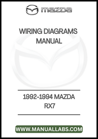 1992-1994 MAZDA RX7 WIRING DIAGRAMS MANUAL - PDF