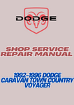 1992-1996 DODGE CARAVAN TOWN COUNTRY VOYAGER SHOP SERVICE REPAIR MANUAL - PDF