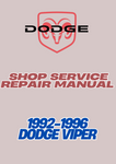 1992-1996 DODGE VIPER SHOP SERVICE REPAIR MANUAL -PDF